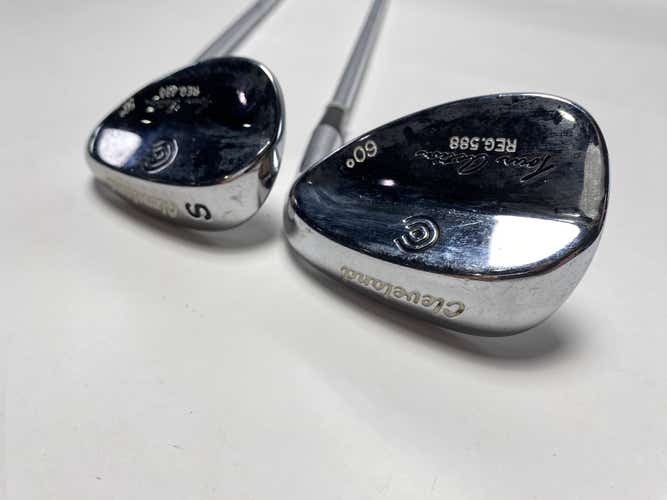 Cleveland Reg 588 / 485 Chrome Wedge Set 56* | 60* Wedge Steel Mens RH