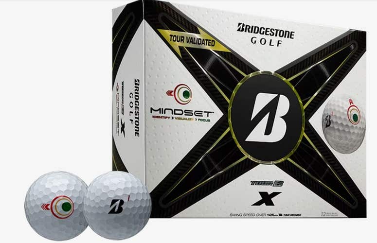 Bridgestone Tour B-X Mindset Golf Balls (White, 24pk) 2dz 2024 NEW