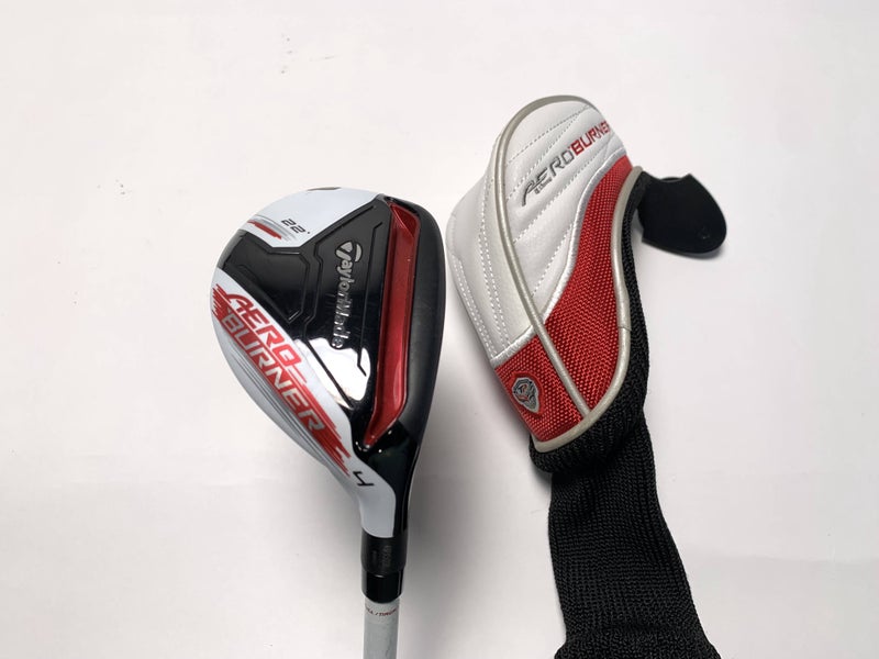 TaylorMade AeroBurner TP 4 Hybrid 22* Matrix Ozik White Tie X4 Stiff RH HC