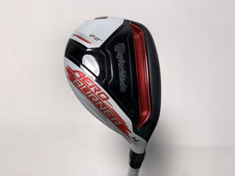 TaylorMade AeroBurner TP 4 Hybrid 22* Matrix Ozik White Tie X4 Stiff RH HC