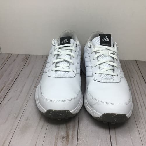 Men's Size 11.5 Adidas S2G Spikeless Golf Shoes White Gray (Used)