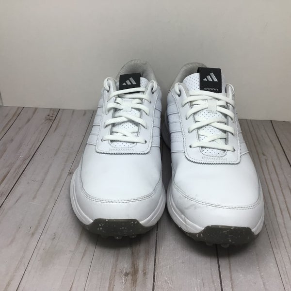 Men's Size 11.5 Adidas S2G Spikeless Golf Shoes White Gray (Used)