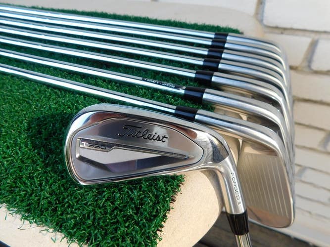 Titleist T350 Forged (4i-PW, 48*) Iron Set w/ N.S. PRO 880 AMC Stiff Shafts