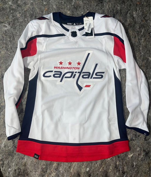NEW NWT Adidas Washington Capitals Team Authentic White Pro Jersey size 44