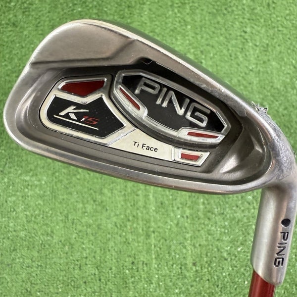 Ping K15 8 Iron Ti Face Soft Regular Senior SR Flex Black Dot -1/4 Short
