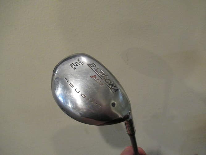 TOUR EDGE HOUDINI J MAX BAZOOKA UTILITY 5 WOOD GRAPHITE STIFF 18* NEW GRIP