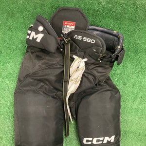 Black Junior Small CCM Tacks AS 580 Hockey Pants (Used)
