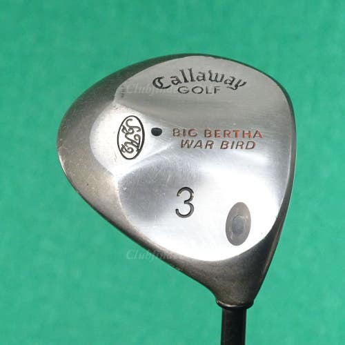 Callaway Golf Big Bertha Warbird Fairway Wood 3 Factory RCH 96 Graphite Regular
