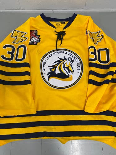Whitby Fury goalie jersey (OJHL JrA)