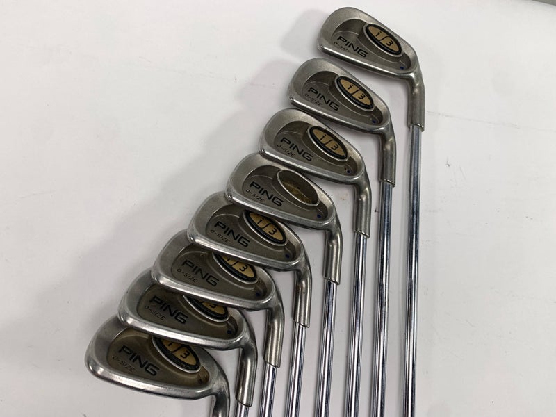Ping i3 Oversize Iron Set 4-PW+SW Blue Dot Cushin JZ Stiff Steel Mens RH