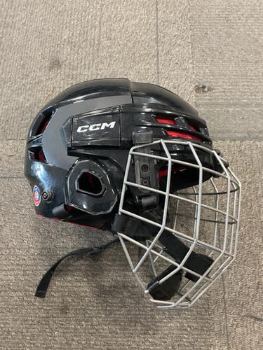 Used CCM TACKS 70 JR Helmet Cage Combo Black One Size 11614-S000216594