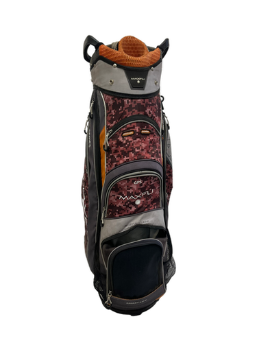 Used Maxfli U Series 4.0 Black Orange and Grey Golf Cart Bag 11692-S000137368