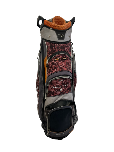 Used Maxfli U Series 4.0 Black Orange and Grey Golf Cart Bag 11692-S000137368
