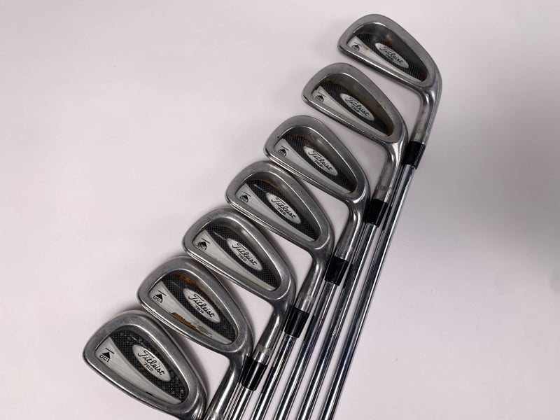 Titleist DCI 762 Iron Set 3-9 FCM Rifle 6.0 Stiff Steel Mens RH Midsize Grips