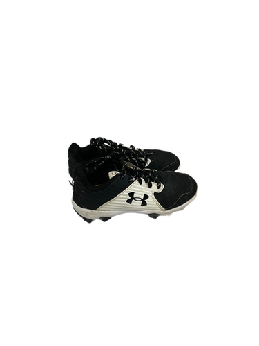 Used Under Armour LEADOFF BB/SB Cleats Black And White Junior 01 11692-S000138915