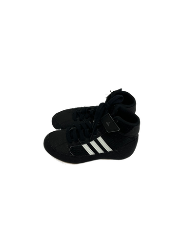 Used Adidas HVC Wrestling Shoes Black Youth 12.0 11692-S000138963