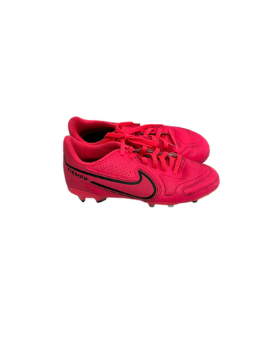 Used Nike TIEMPO Soccer Cleats Pink Junior 03 11692-S000139014