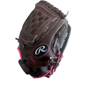 Used Rawlings FASTPITCH GLOVE BB/SB Glove RH Throw Brown 11" 11833-S000164009