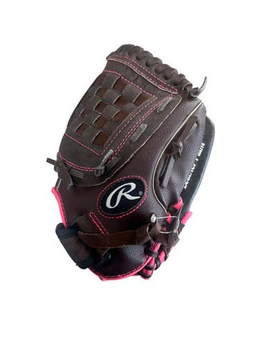 Used Rawlings FASTPITCH GLOVE BB/SB Glove RH Throw Brown 11" 11833-S000164009