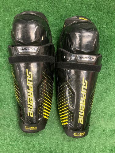 Senior Bauer Supreme Ignite Pro+ Shin Pads 14" (Used)
