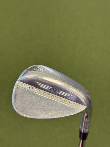 Titleist Vokey SM8 Brushed Steel Wedge 56* 10 Bounce S-Grind Wedge Steel Mens RH
