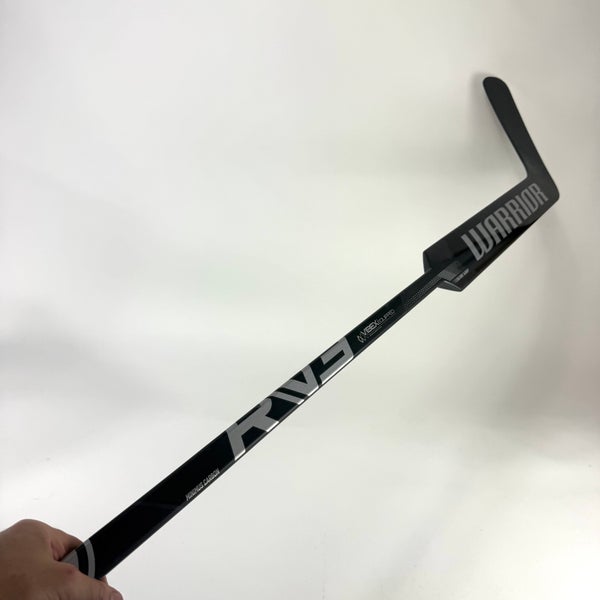 New Black Regular Warrior Ritual V3E Goalie Stick | W34 Curve 26" Paddle | E774