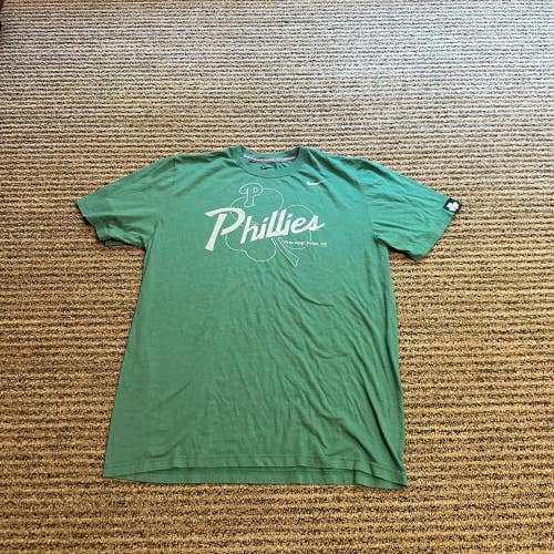 Philadelphia Phillies Nike Shirt Mens XL Green St Patricks Day