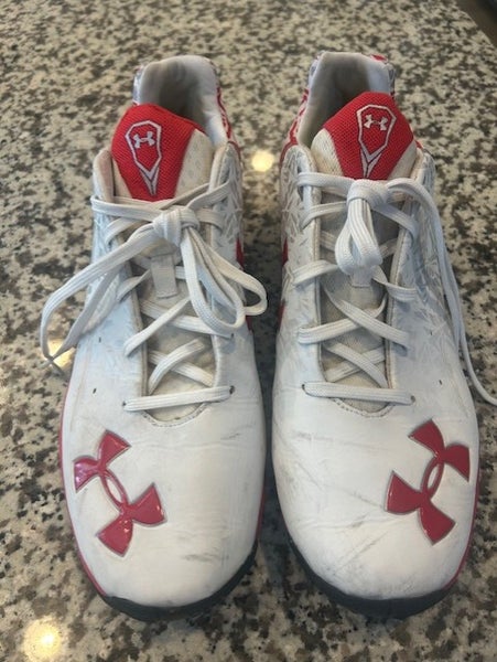 Under Armour UMD Maryland mens turf shoes cleats sz 10