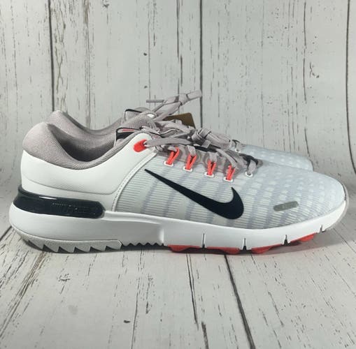 Nike Free Golf NN Sneakers Shoe White Orange Size 11.5 FN0332-100