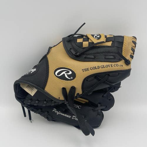 Rawlings Youth Baseball Glove 10 Inch Brown Black Glove PL609C Right Hand Throw