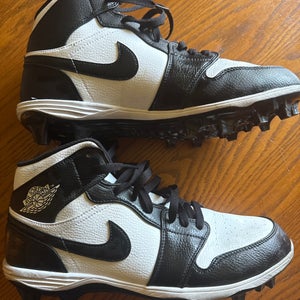 Black Men's Size M 12.0 (W 13.0) Adult Air Jordan High Top Molded Cleats (New)