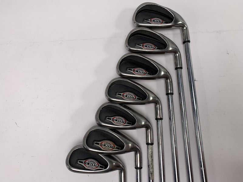 Callaway Big Bertha 2002 Iron Set 4-PW Uniflex Steel Mens RH