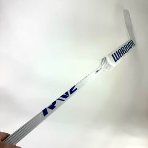 New Regular White/Blue Warrior Ritual V2PRO+ Goalie Stick | 25" Paddle Custom Curve | R301