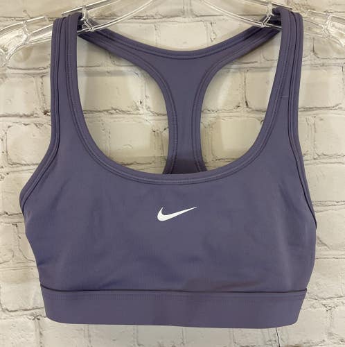 Nike DX6817-509 Women's DRI-FIT SWOOSH Light Support Training Bra Purple XS