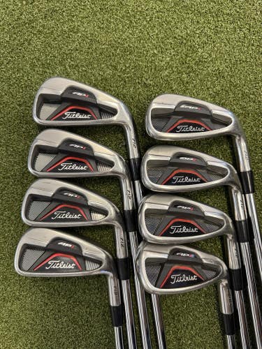 Titleist 712 AP1 4-PW,W Iron Set Stiff Flex Dynalite Gold Xp S300 NICE RH