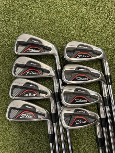 Titleist 712 AP1 4-PW,W Iron Set Stiff Flex Dynalite Gold Xp S300 NICE RH