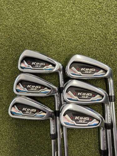 Cobra KING SZ ONE Length IRONS 5-PW Steel Stiff Flex KBS
