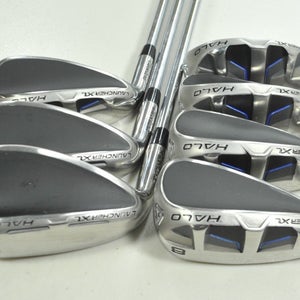 LEFT HANDED Cleveland Halo XL Full-Face 5-PW,DW Iron Set Regular Steel  # 199641