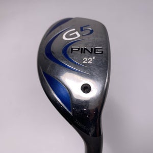 Ping G5 4 Hybrid 22* Grafalloy ProLaunch Blue Stiff Graphite Mens RH