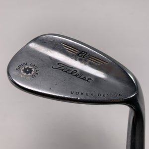 Titleist Vokey Spin Milled SM4 Chrome Wedge 52* 8 Bounce Wedge Steel Mens RH