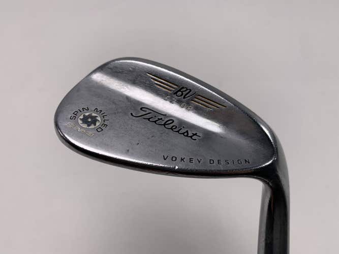 Titleist Vokey Spin Milled SM4 Chrome Wedge 52* 8 Bounce Wedge Steel Mens RH
