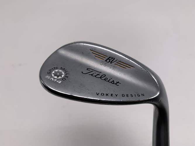 Titleist Vokey Spin Milled SM4 Black Sand Wedge SW 56* 11 Wedge Steel Mens RH