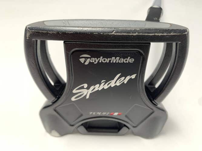 TaylorMade Spider Tour Black Putter 35" SuperStroke Pistol GTR 1.0 Mens RH