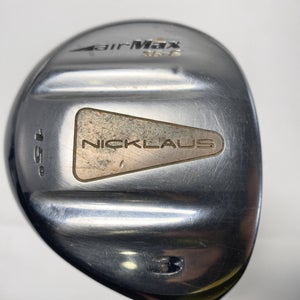 Nicklaus Airmax 3 Fairway Wood 15* SG Pro Stiff Graphite Mens RH