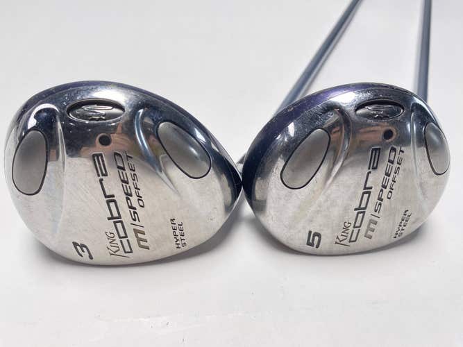 Cobra M Speed Offset 3 & 5 Fairway Wood Set 15* 18* Bassara M Speed Ladies LH