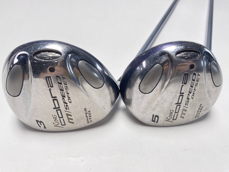 Cobra M Speed Offset 3 & 5 Fairway Wood Set 15* 18* Bassara M Speed Ladies LH