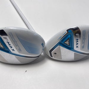 Cobra F-Max 3 & 5 Fairway Wood Set 19* 23* SuperLite 55g Ladies RH