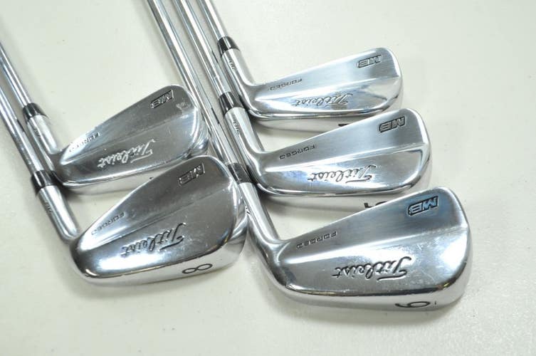 Titleist 718 MB 4-8 Iron Set Stiff Flex Right Rifle 6.0 Steel NO 9 or PW #199982