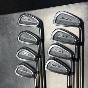 Men's Miura CB-201 Right Handed Iron Set Stiff Flex  Steel Shaft (Used)