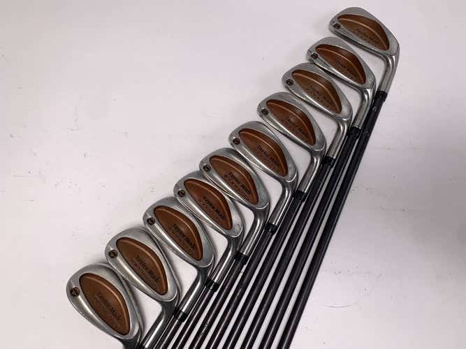 TaylorMade Burner Oversize Iron Set 2-PW+SW Bubble R-80 Plus Regular Graphite RH